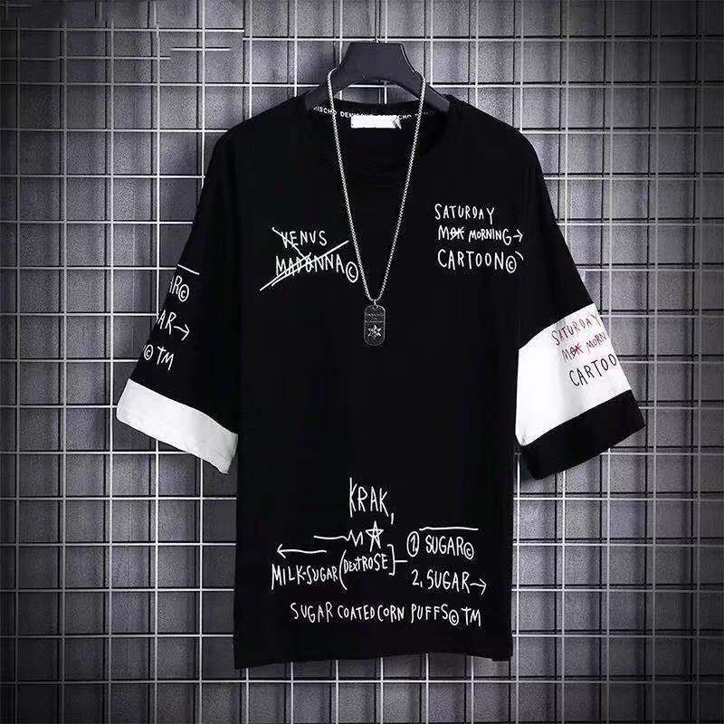 Mens Loose-fitting Japanese-style 34-sleeve Shirt For Spring And Summer