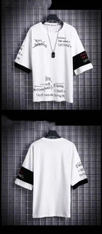 Mens Loose-fitting Japanese-style 34-sleeve Shirt For Spring And Summer