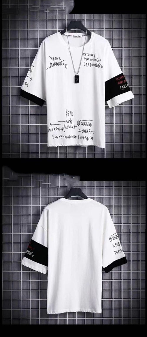 Mens Loose-fitting Japanese-style 34-sleeve Shirt For Spring And Summer